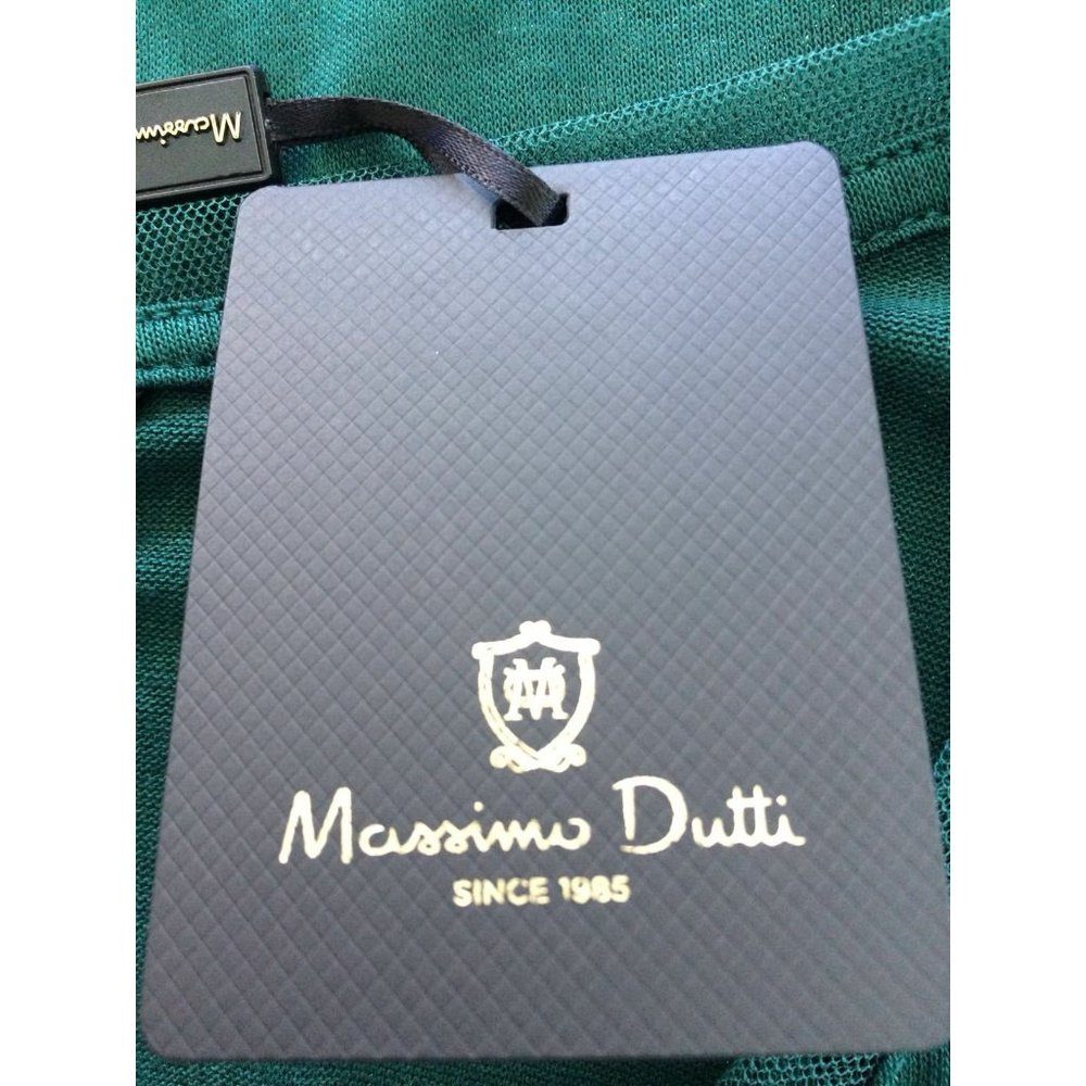 NWT Massimo Dutti Women's Top Sweater Green Long Sleeve Rhinestone Crystal S - Picture 12 of 12